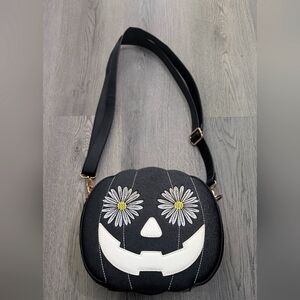 Backstitch Bruja Black Springoween Pumpkin Bag Purse Halloween Goth Alt Unique